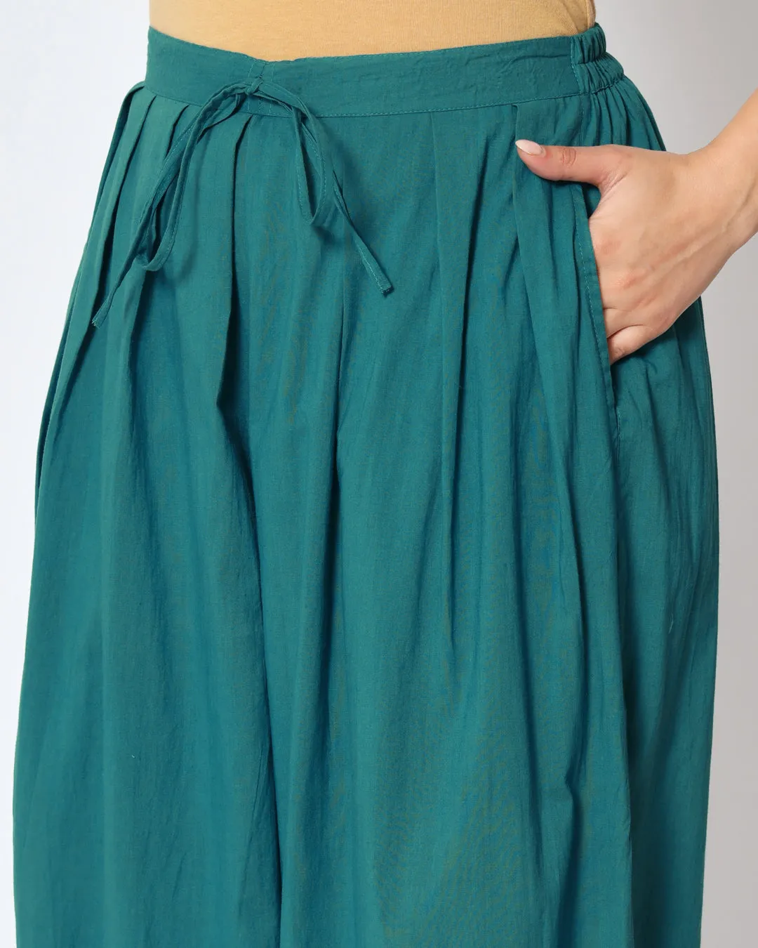 100% Cotton Salwar- Deep Teal