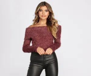 All About The Fuzz Knit Sweater