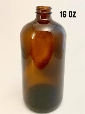 Amber Glass Bottles / No Caps