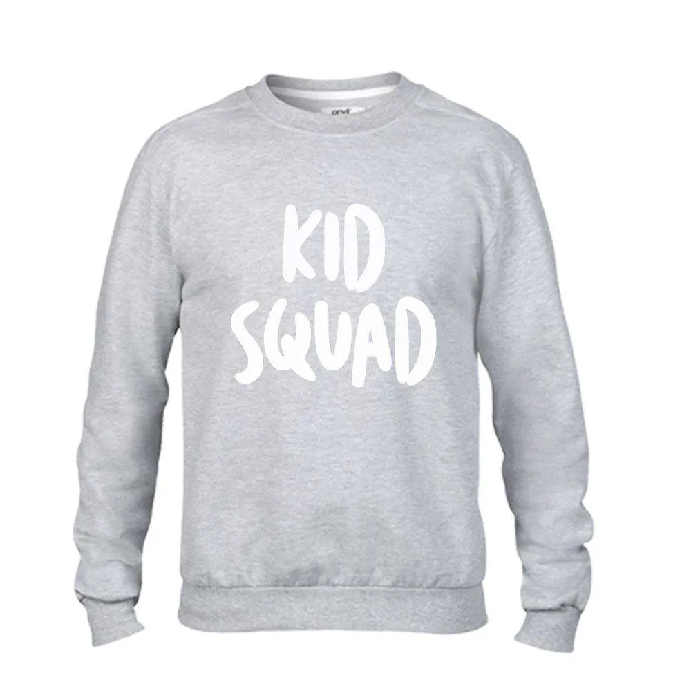 Auntie and Kid Squad Matching Light Grey Sweaters (MRK X)