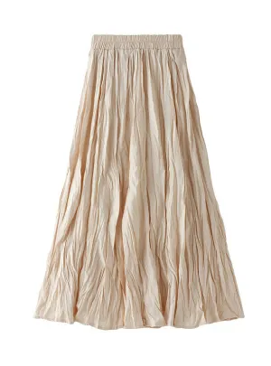 Autumn and Winter Pleated Skirt