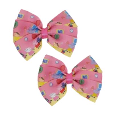 Bella Hair Bow - Peppa Pig and Friends 7cm