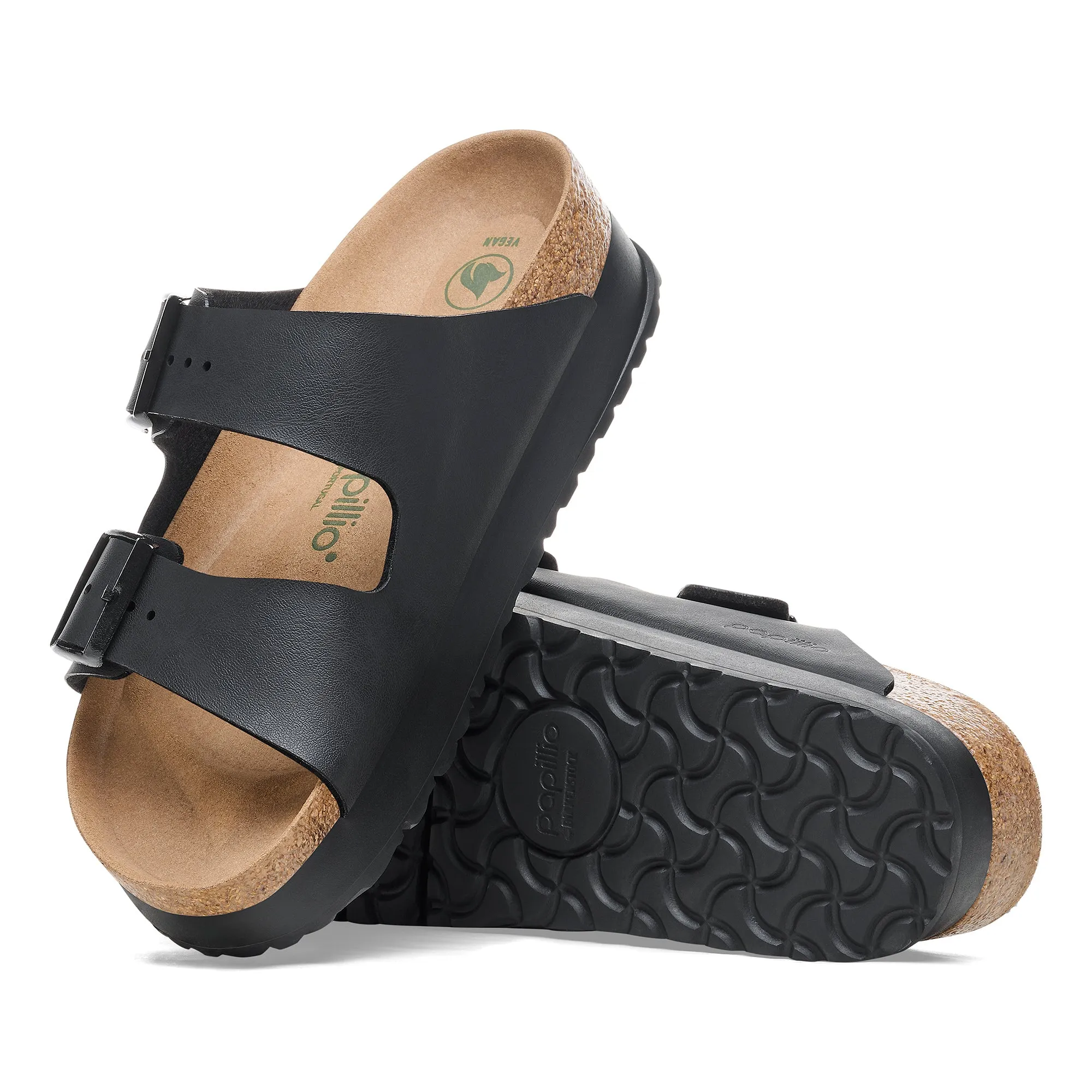 Birkenstock Arizona Flex Platform 
Birko-Flor - Black Birko Flor