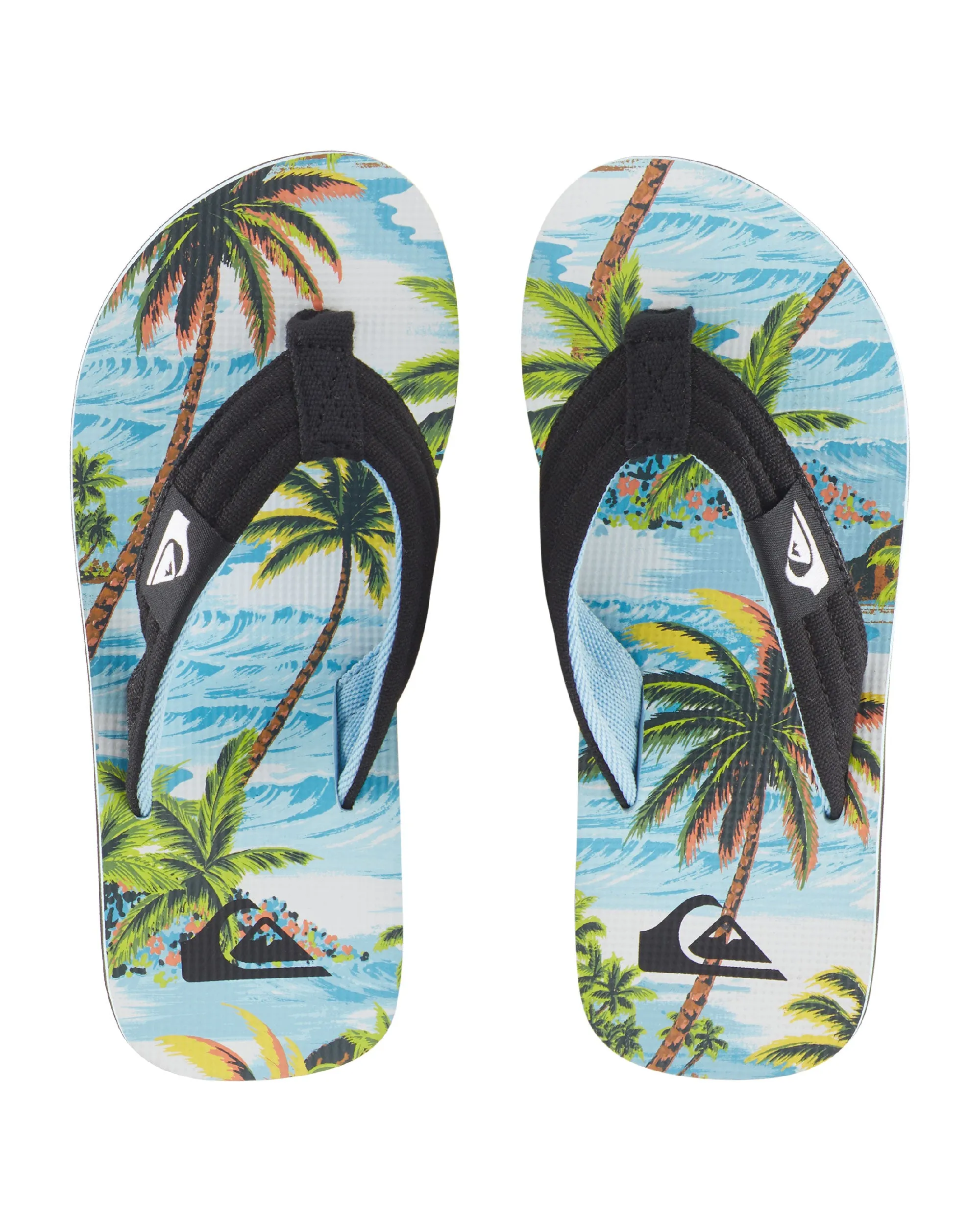 Boys 8-16 Molokai Layback Sandals - BLACK/WHITE/BLUE