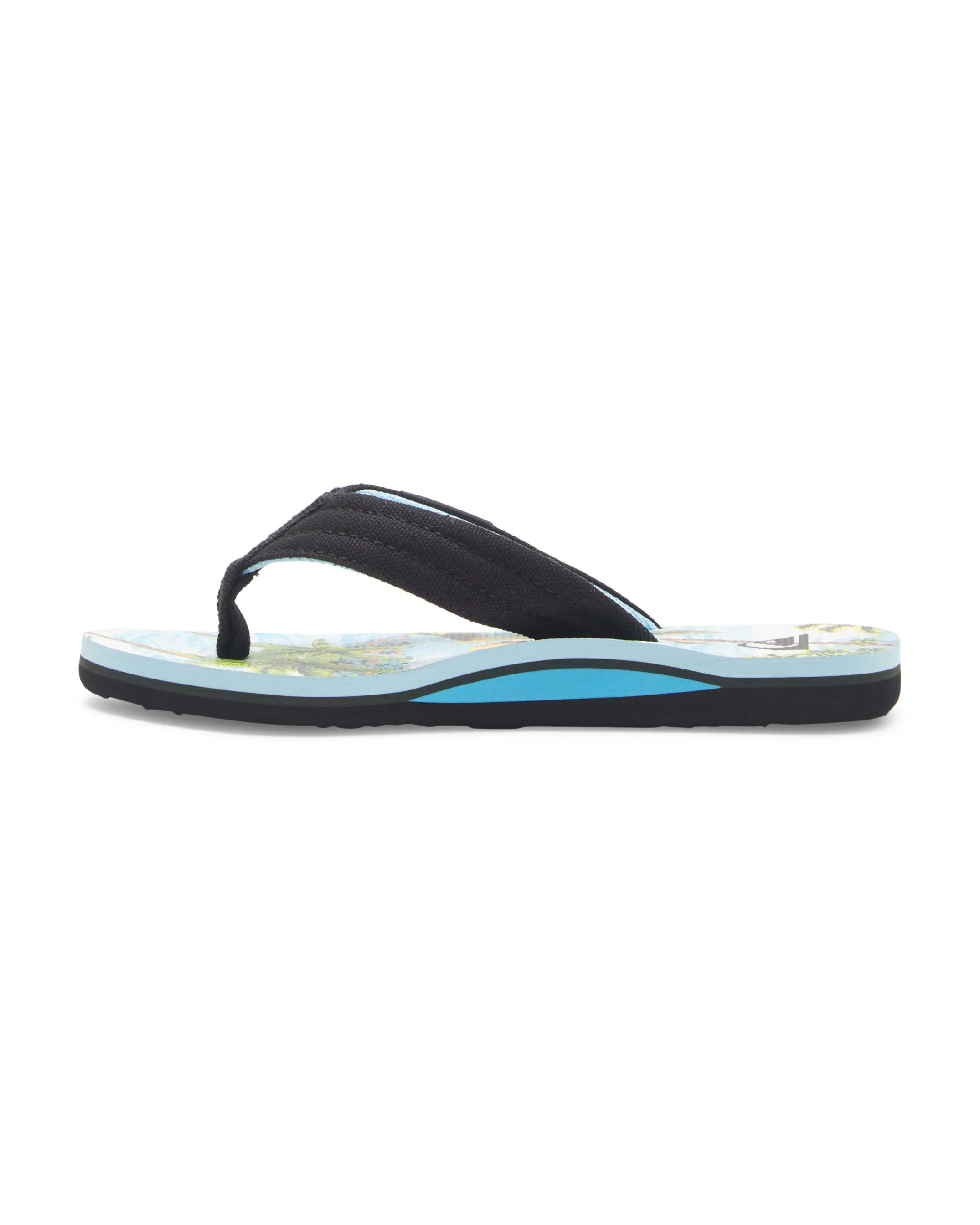 Boys 8-16 Molokai Layback Sandals - BLACK/WHITE/BLUE