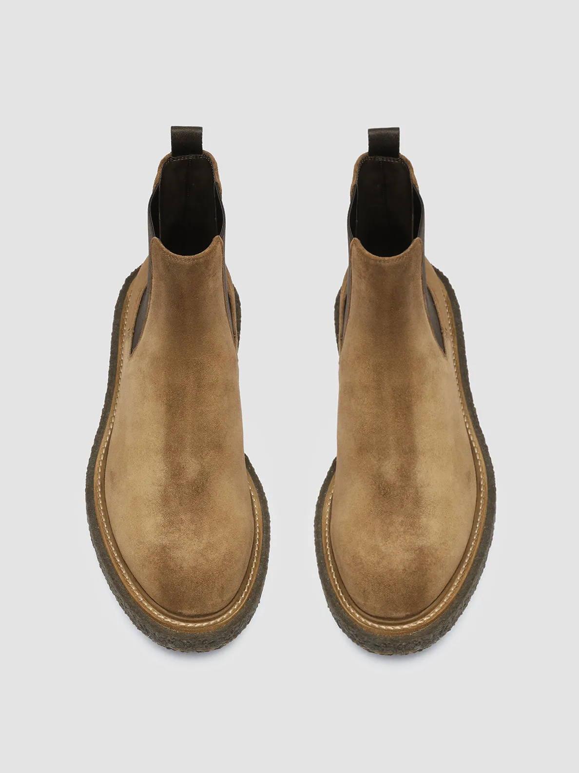 BULLET 002 - Brown Suede Chelsea Boots