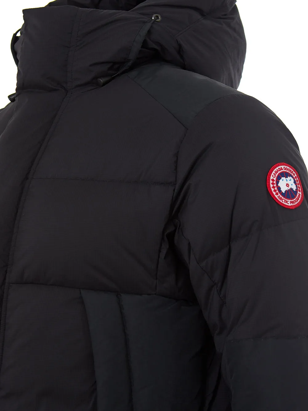 Canada Goose Elegant Quilted Black Armstrong Hooded Jacket