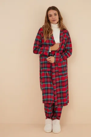 Checkered robe