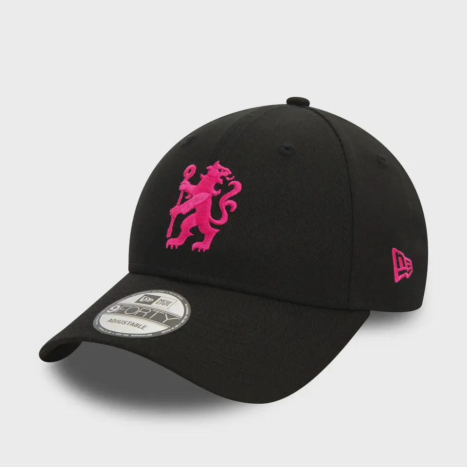 Chelsea Seasonal New Era 9 FORTY Seasonal Cap- Black/Pink