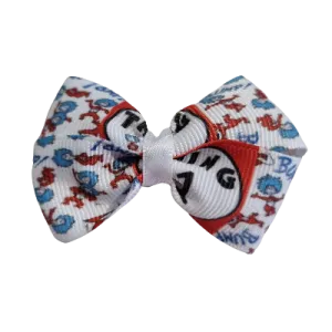 Cherish Hair Bow - Dr Seuss Thing 1 and Thing 2