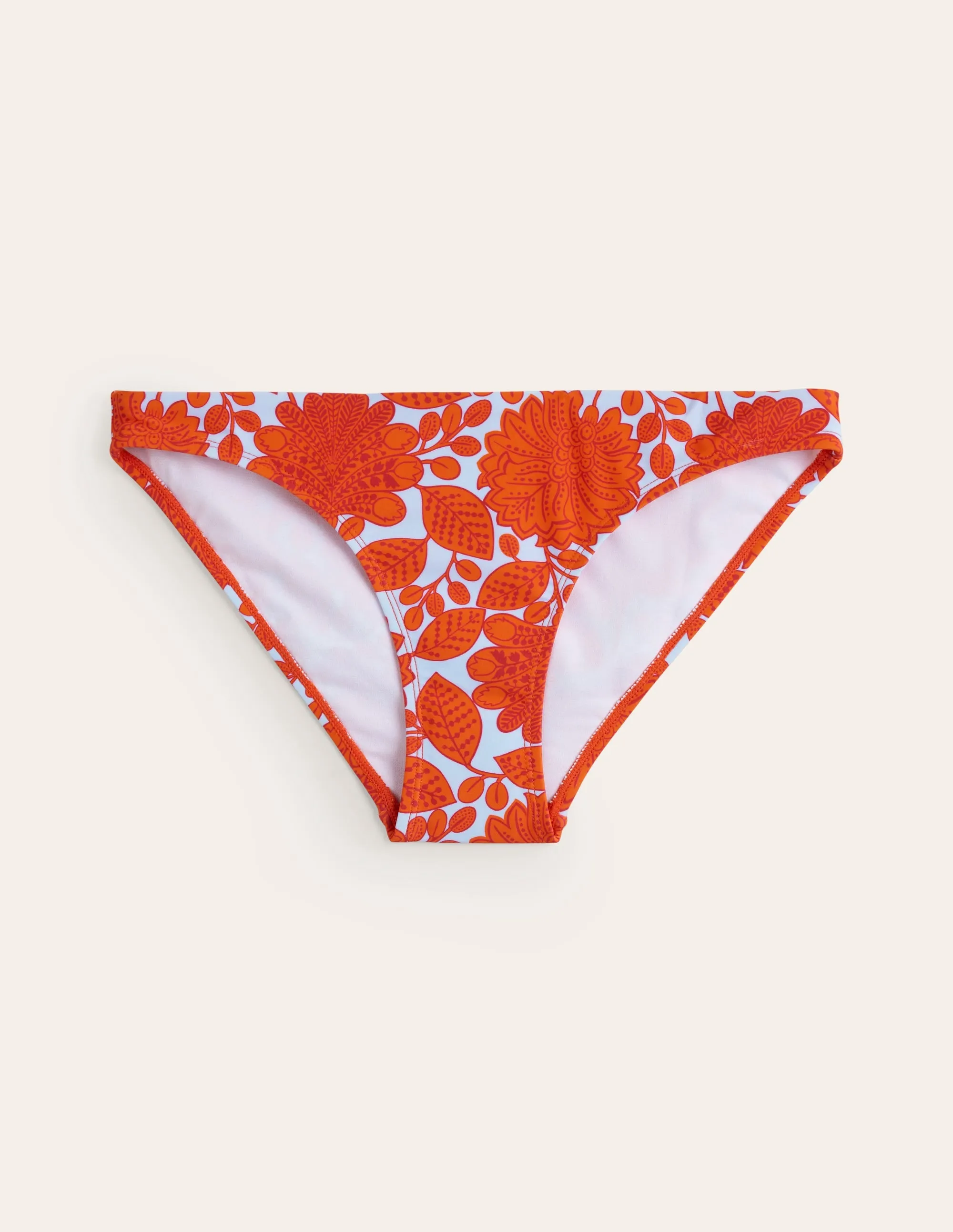 Classic Bikini Bottoms-Fire Cracker, Gardenia Swirl