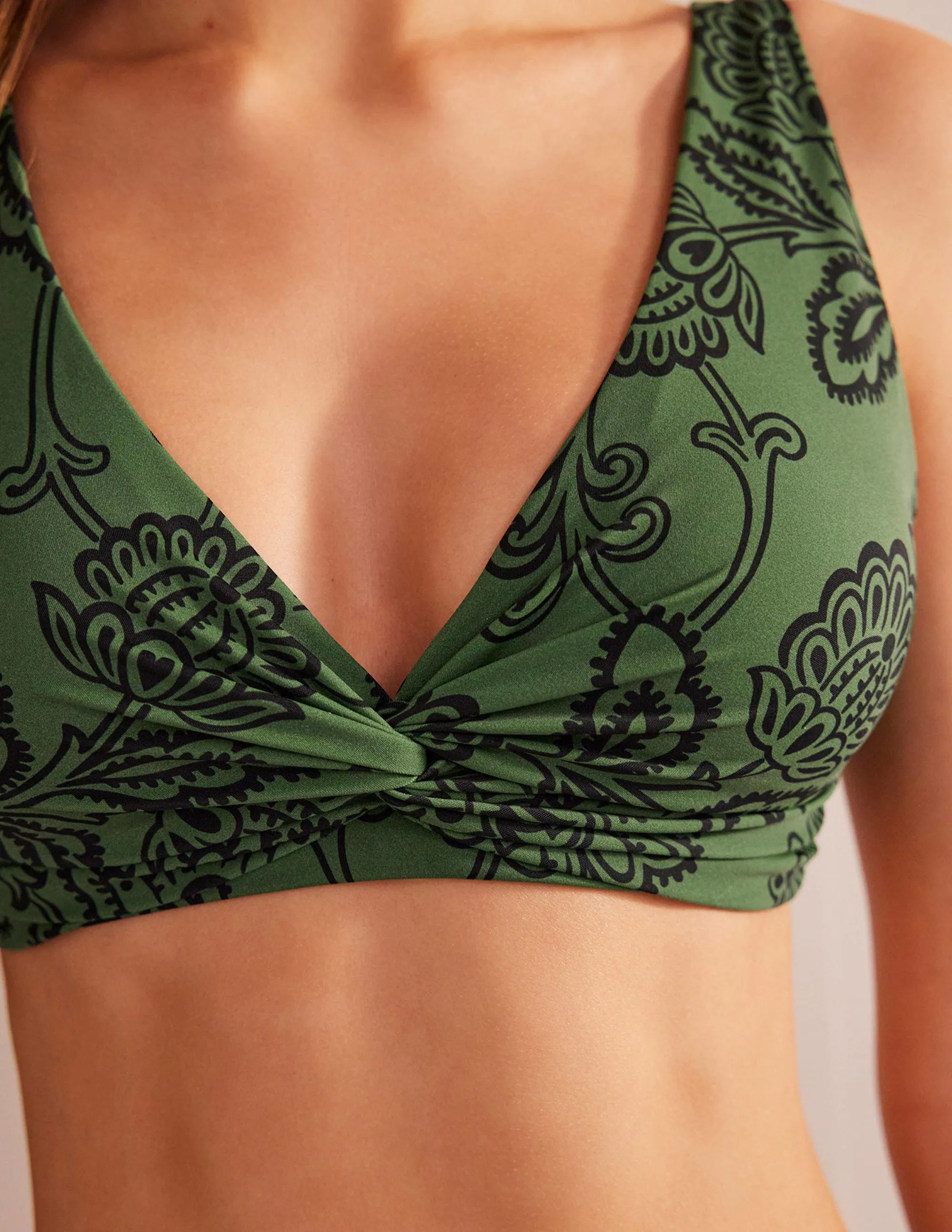 Classic Bikini Bottoms-Winter Green, Meadow