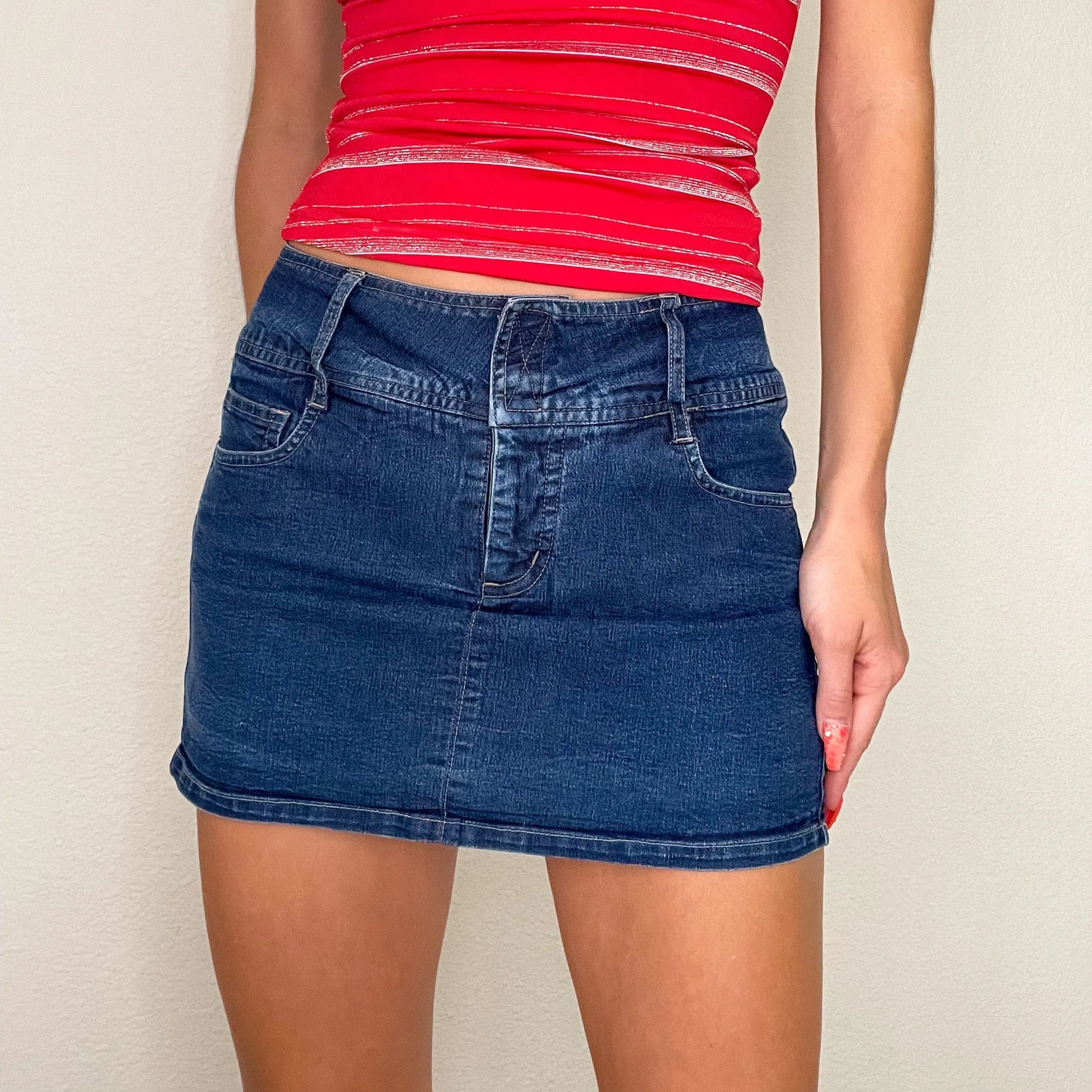 Denim Y2K Mini Skort