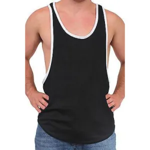 Dri Fit Tank Top 2 Tone Racer Back Black