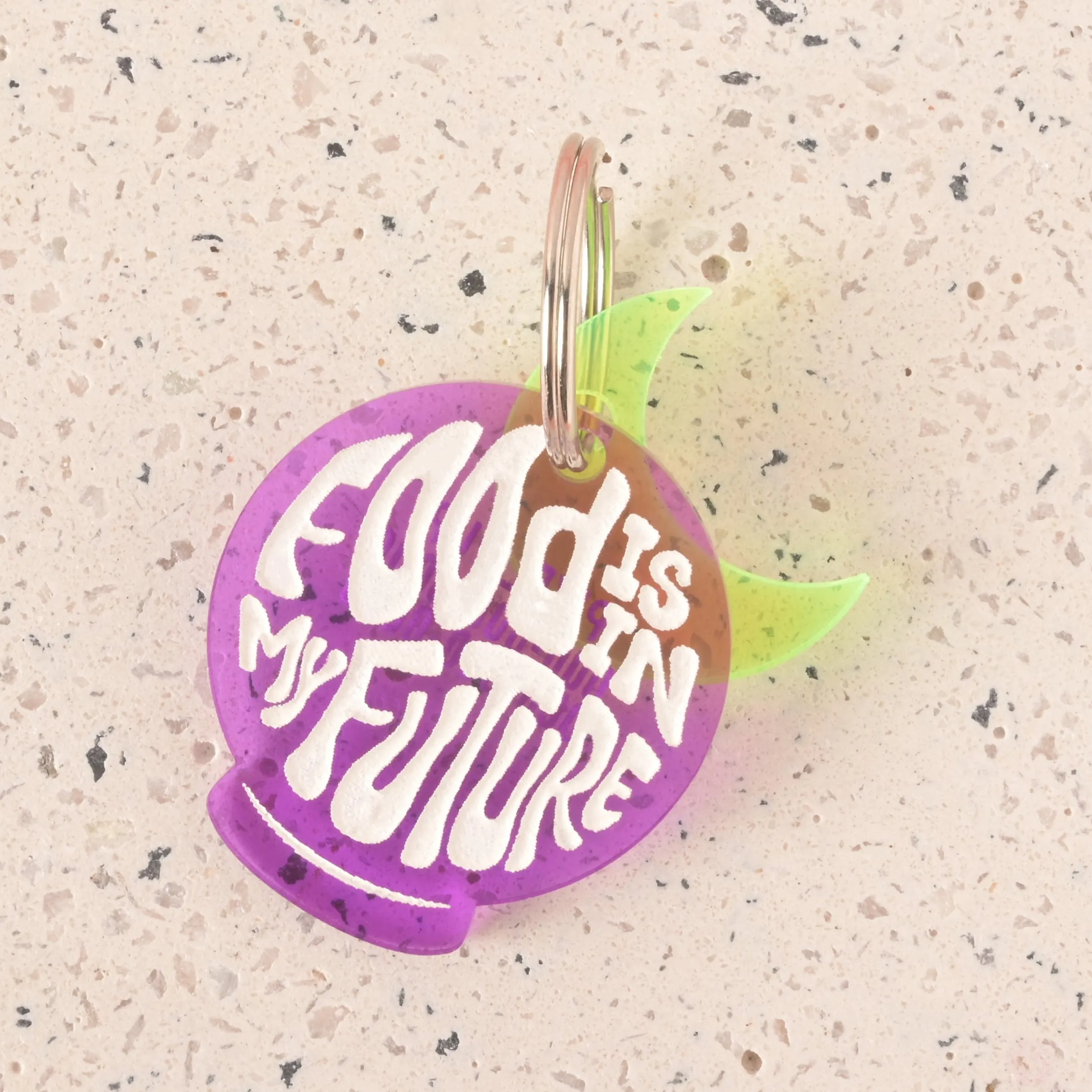 Food is in my Future, Magic Crystal Ball Personalized Pet Tag