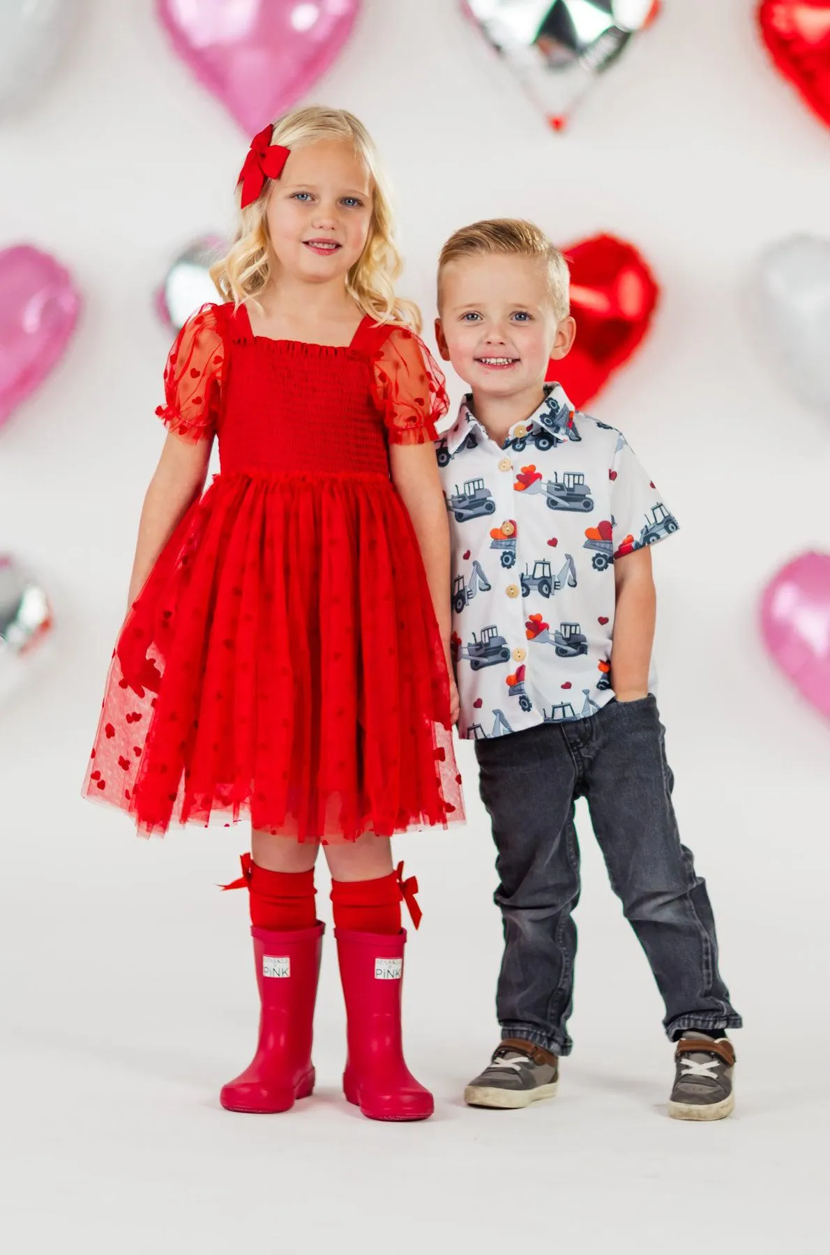 Heart Tulle Dress for Valentine's - Two Colors!