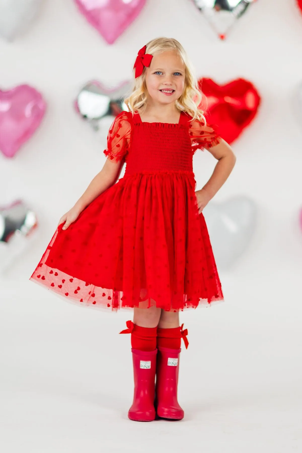 Heart Tulle Dress for Valentine's - Two Colors!