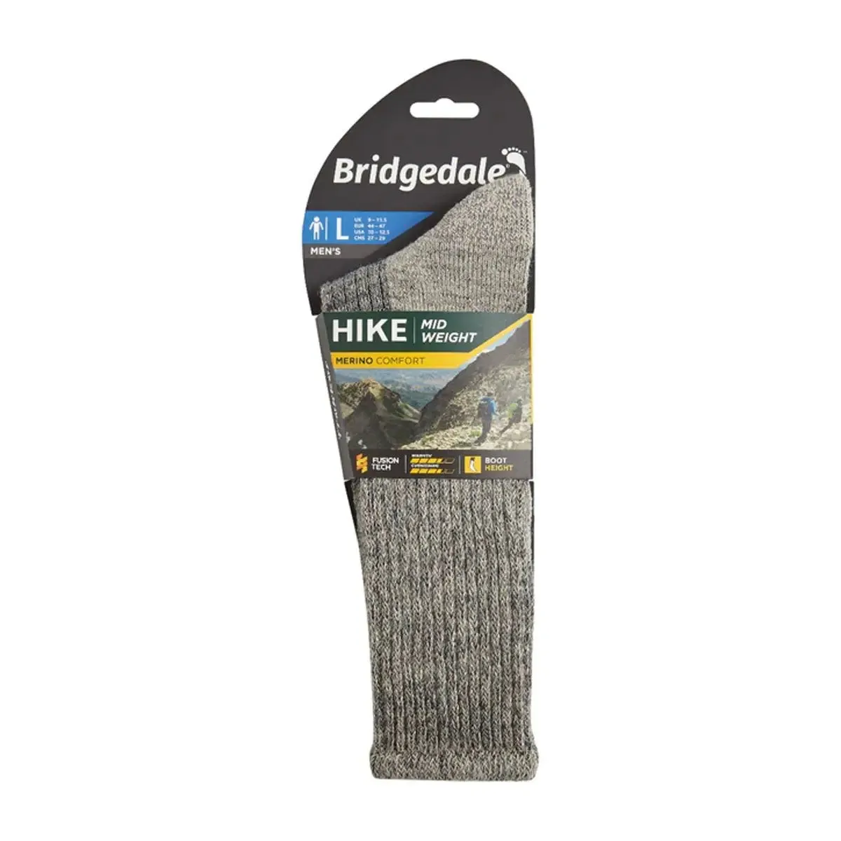 Hike Midweight Merino Comfort - Stone Grey