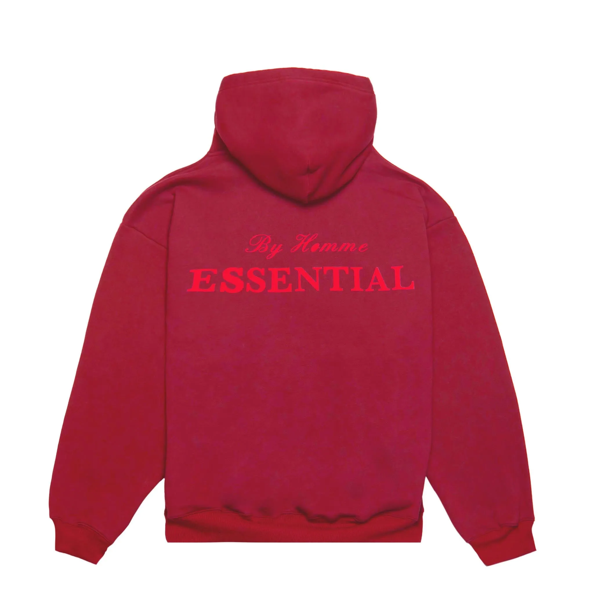 HOMME  ESSENTIAL By Homme Hoodie Burgundy