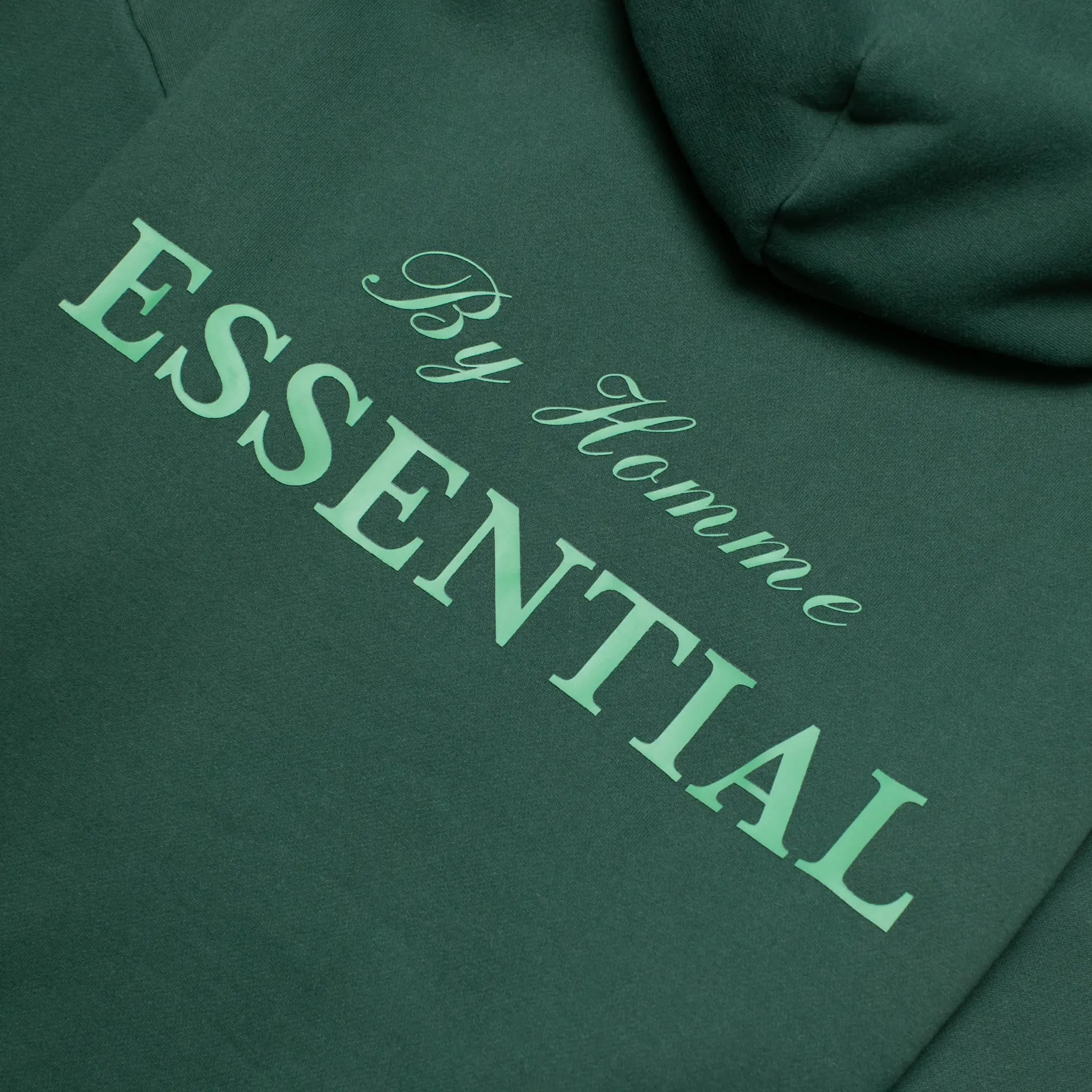 HOMME  ESSENTIAL By Homme Hoodie Dark Forest Green