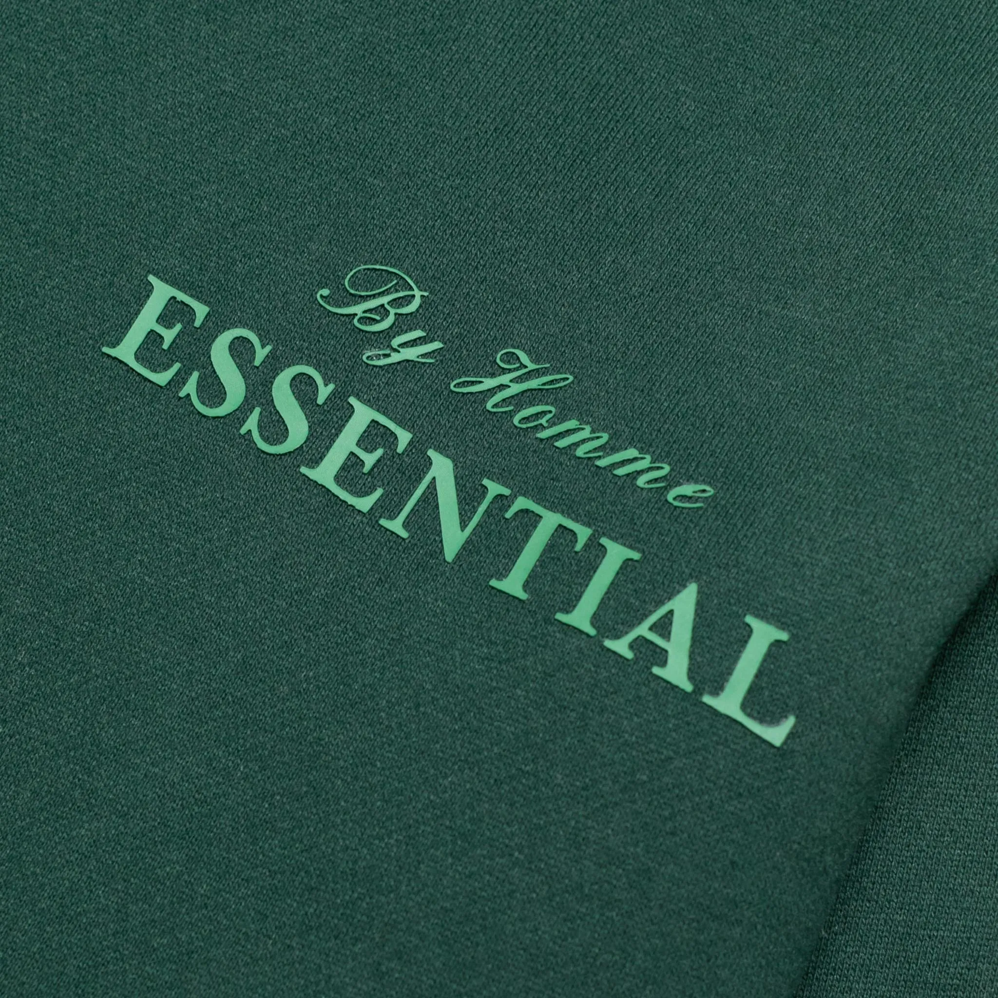 HOMME  ESSENTIAL By Homme Hoodie Dark Forest Green