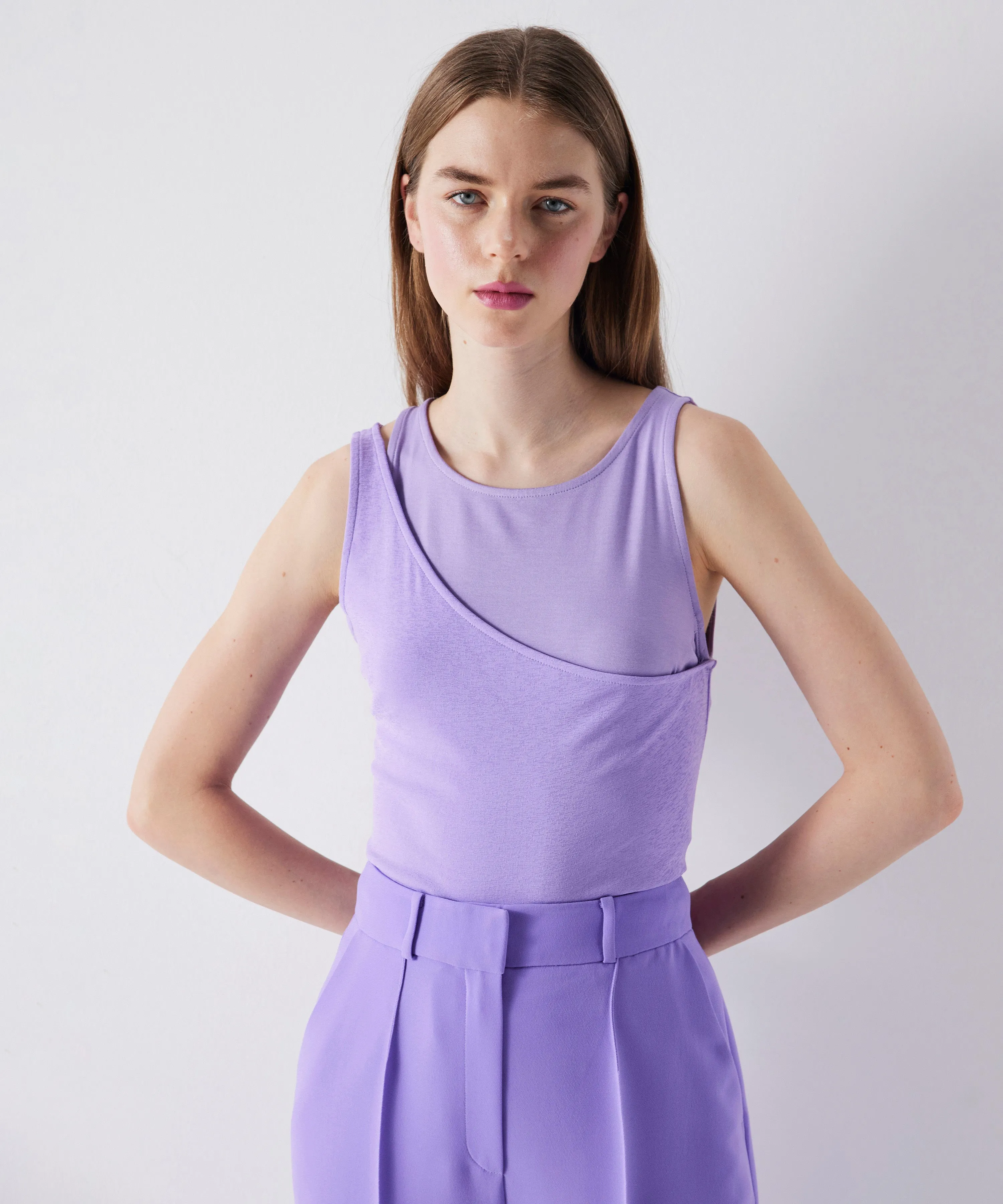 Ipekyol Two-Piece Look Tops Lilac