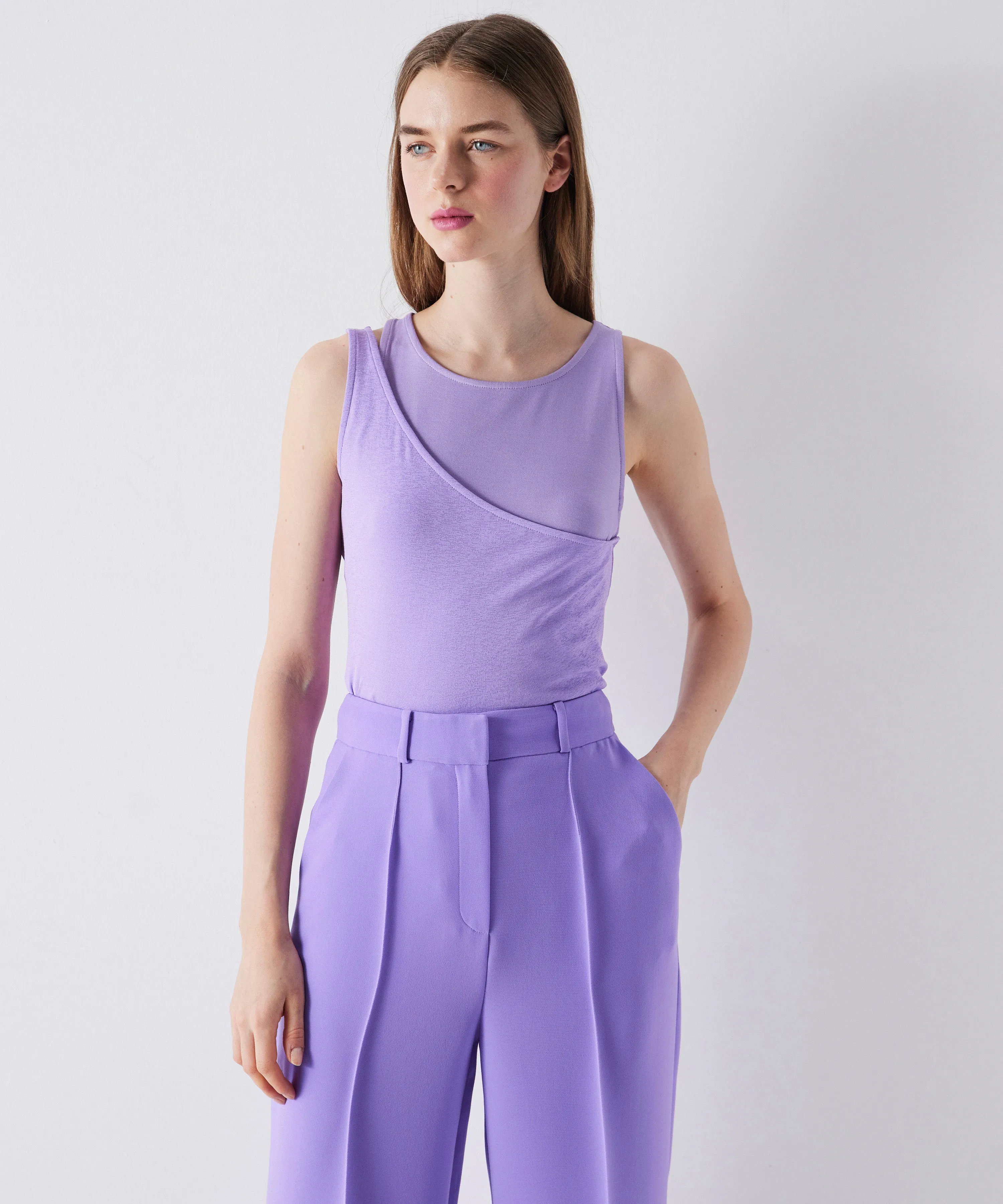 Ipekyol Two-Piece Look Tops Lilac