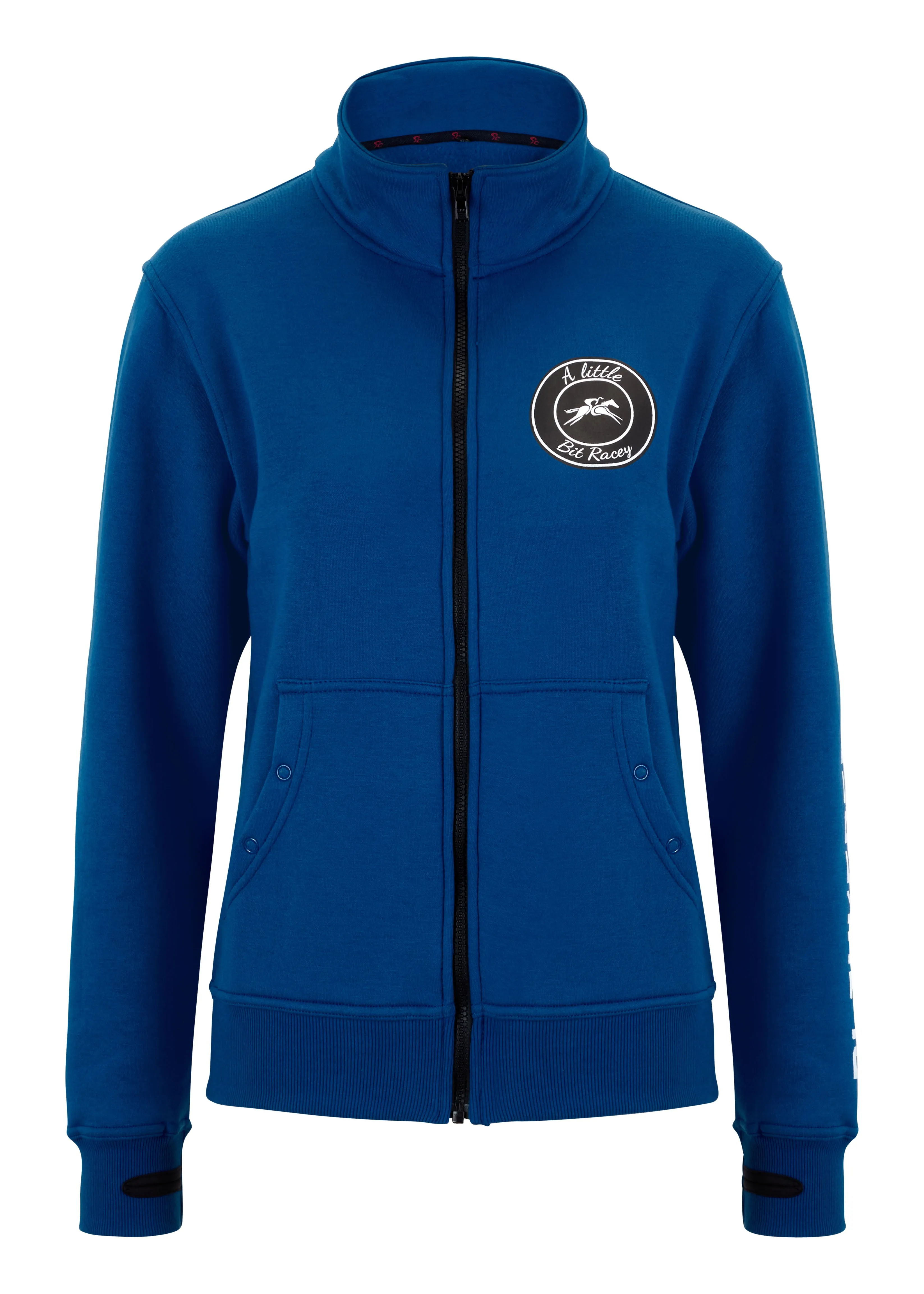 Kids Zip Up Sweatshirt  - A Little Bit Racey - Blue