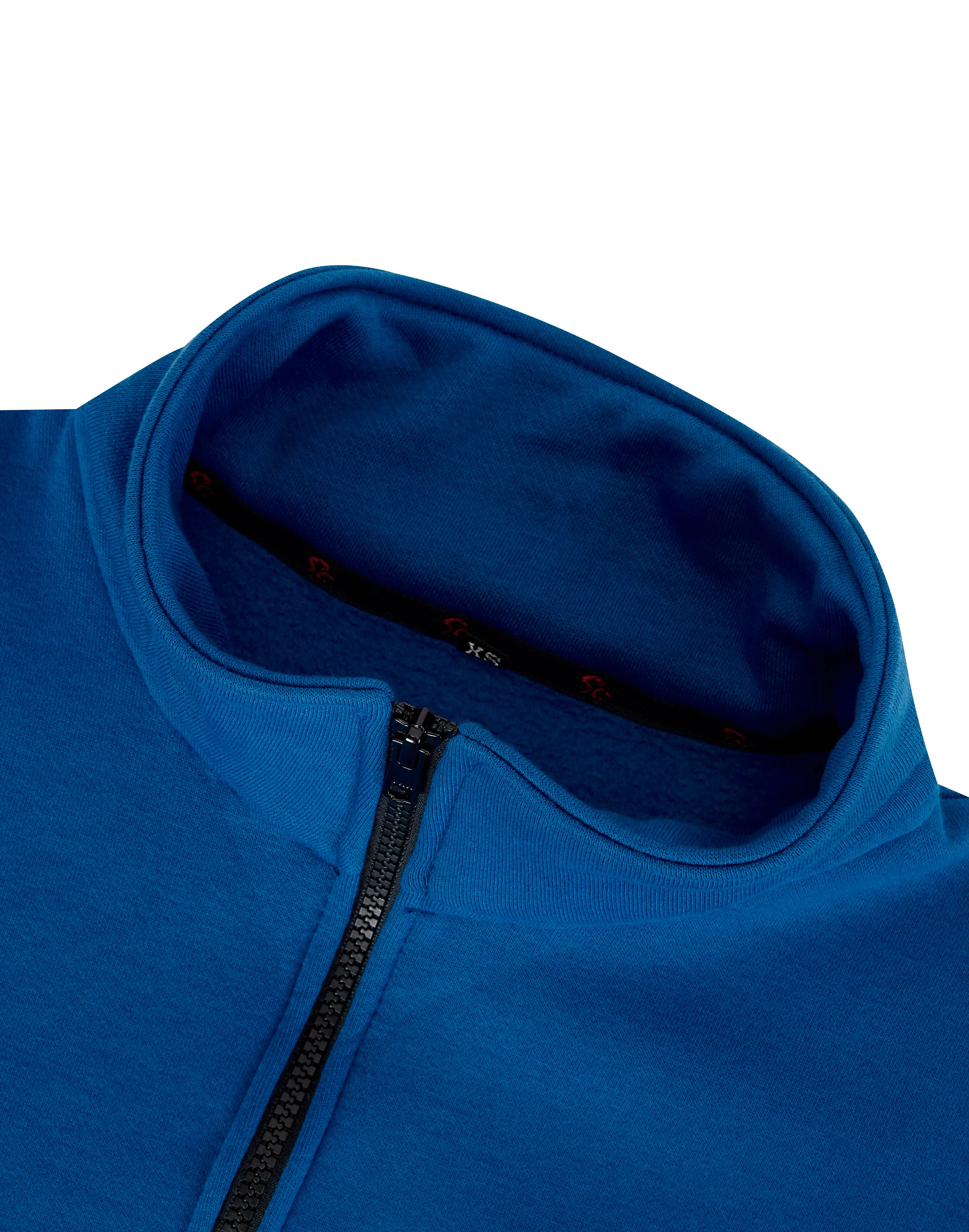 Kids Zip Up Sweatshirt  - A Little Bit Racey - Blue