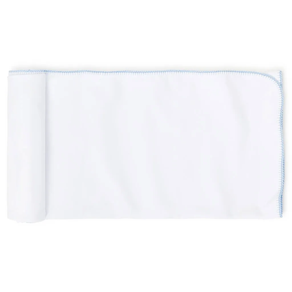 Kissy Kissy Premier Blanket White/Light Blue