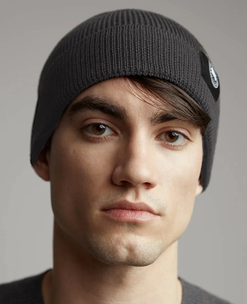 Lightweight Merino Watch Cap Iron Grey