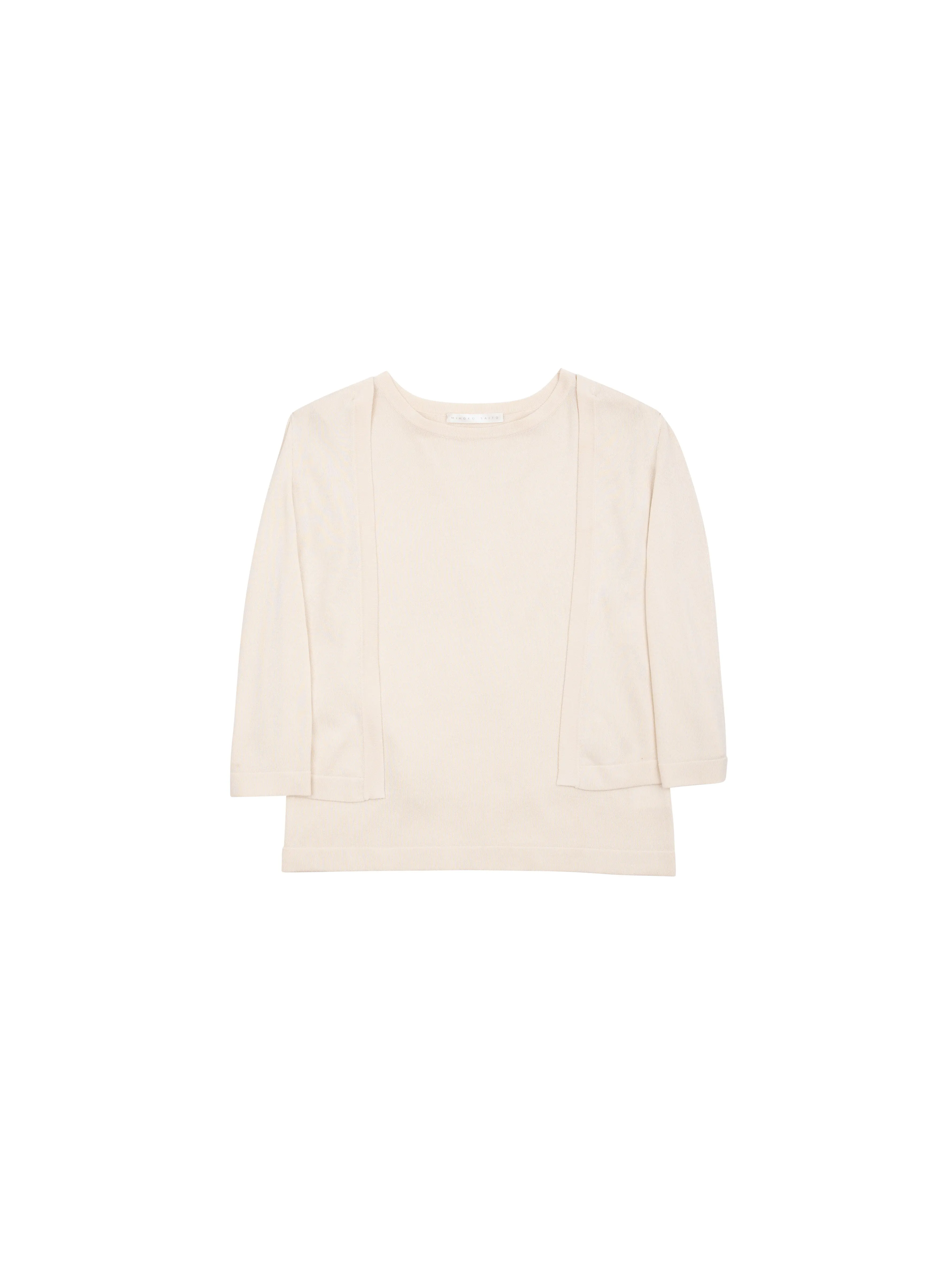 MIHOKO SAITO Cape Sleeve Short Sleeves Top