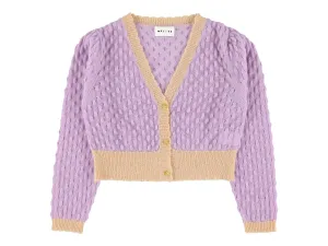 Morley VURGA Waffle Cardigan Lilac