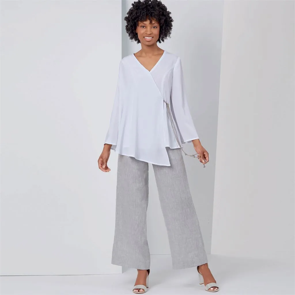 New Look Sewing Pattern N6625 Misses' Tops And Pull On Pants