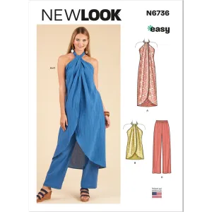 New Look Sewing Pattern N6736 Misses' Tops and Pants