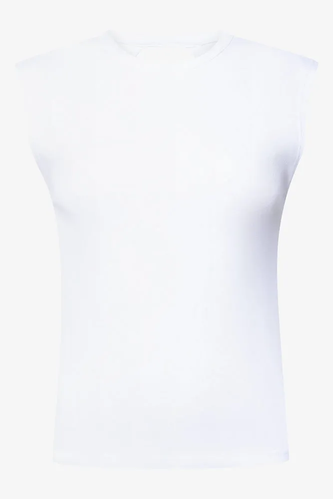 Open Back Top White