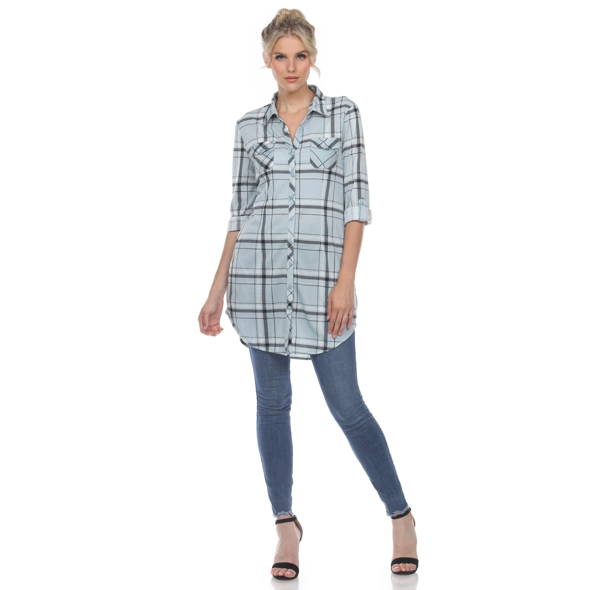 Plaid Tunic Shirt