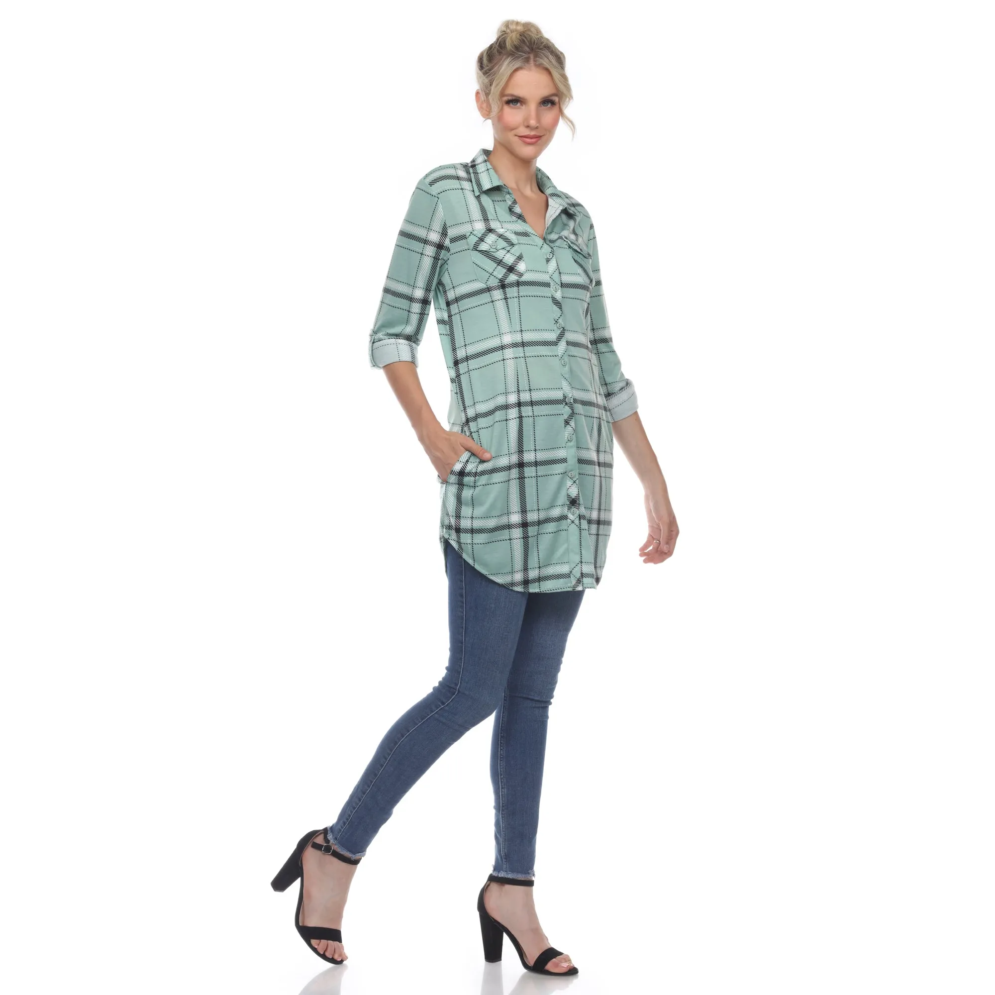 Plaid Tunic Shirt