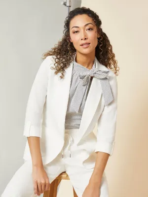 Plus Size Classic Patch Pocket Jacket