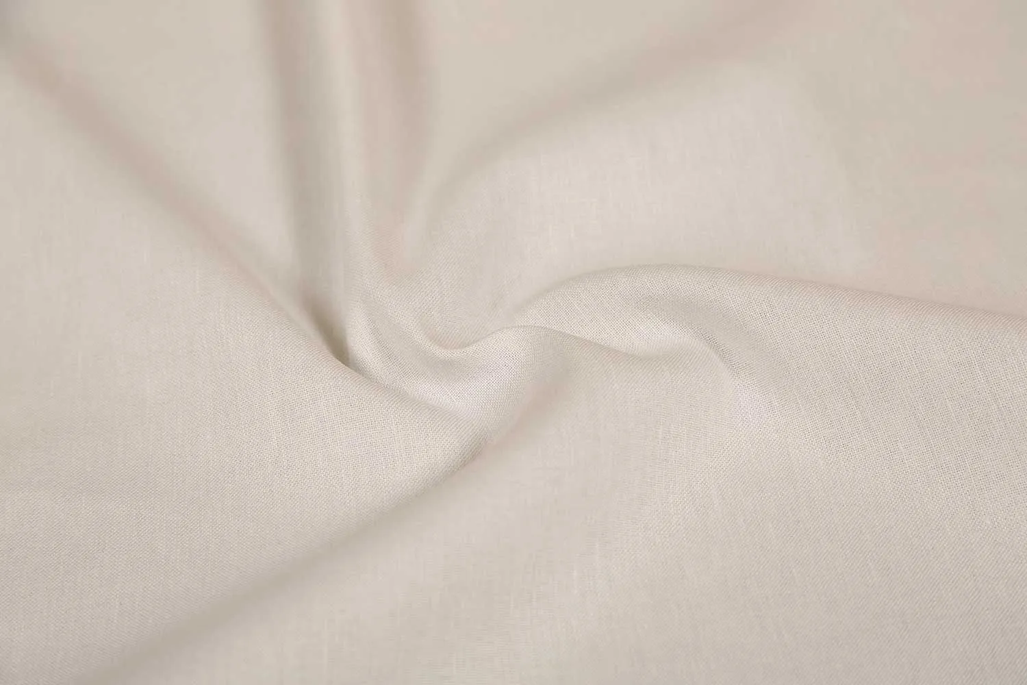 Precut of 1.5 White Plain Cotton Linen Lycra Fabric