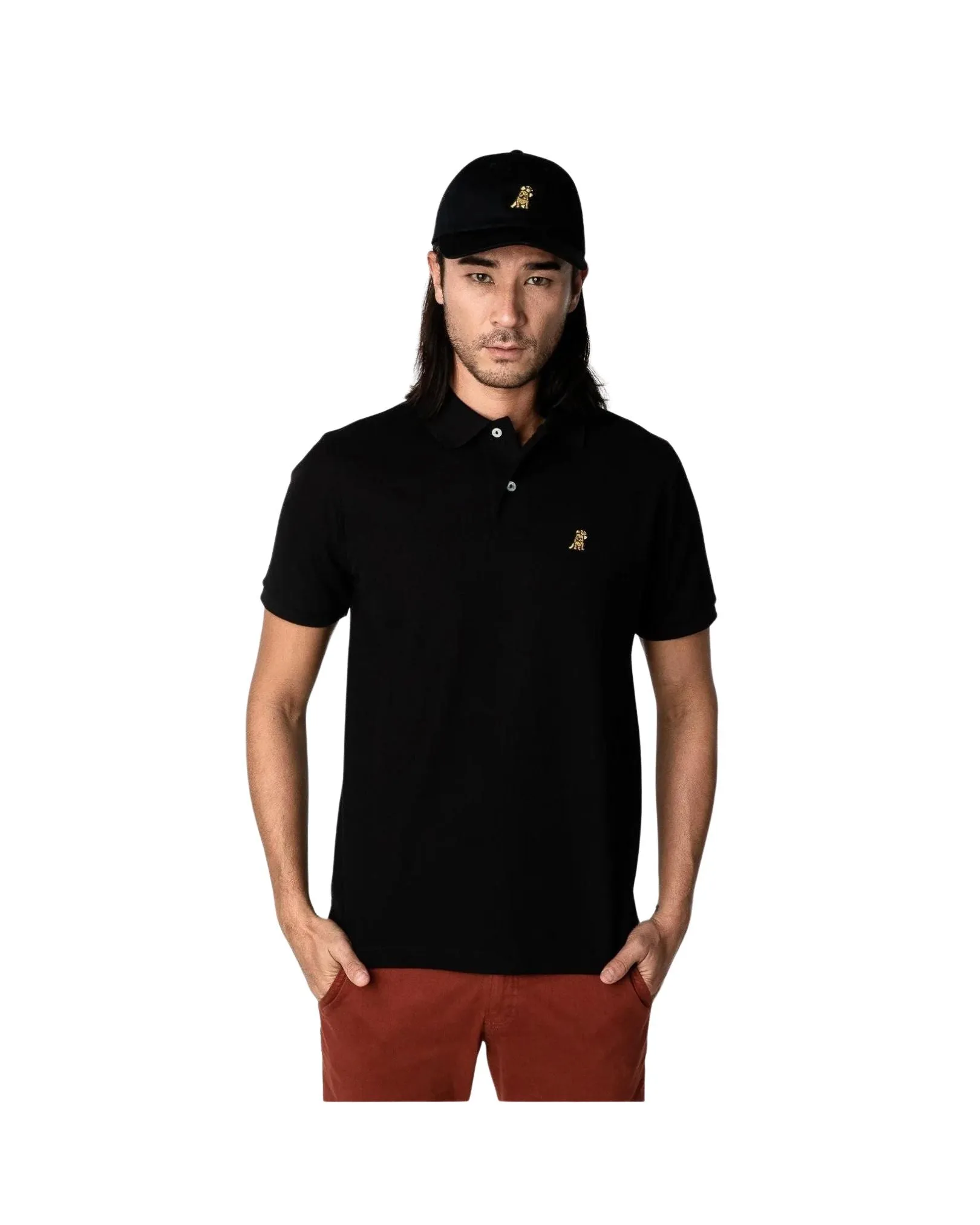 Regular Fit Polo Shirt- Black A36