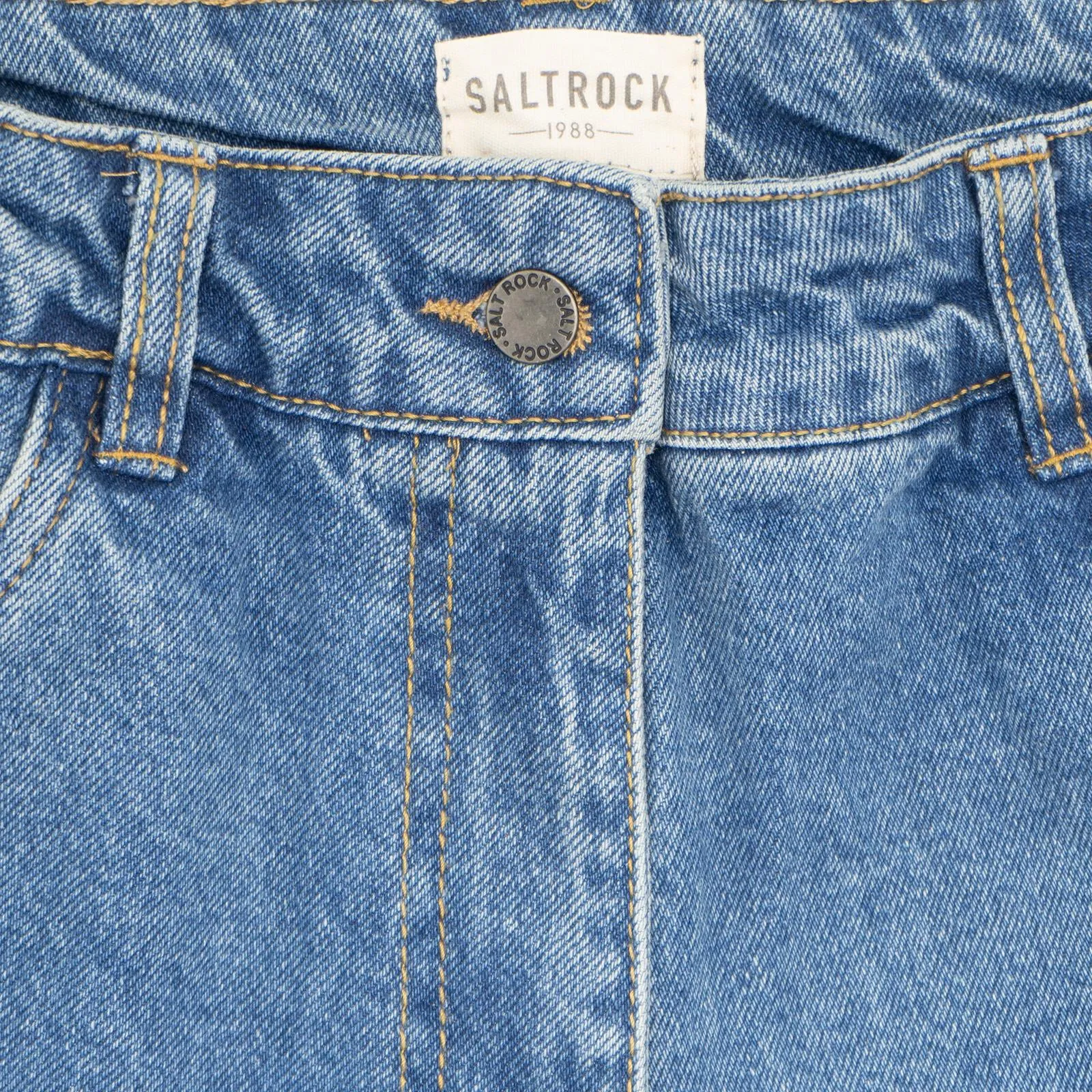 Saltrock Blue Denim High Waisted 5-Pocket Summer Shorts