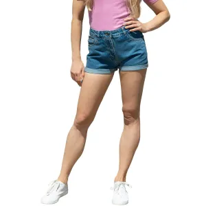 Saltrock Blue Denim High Waisted 5-Pocket Summer Shorts