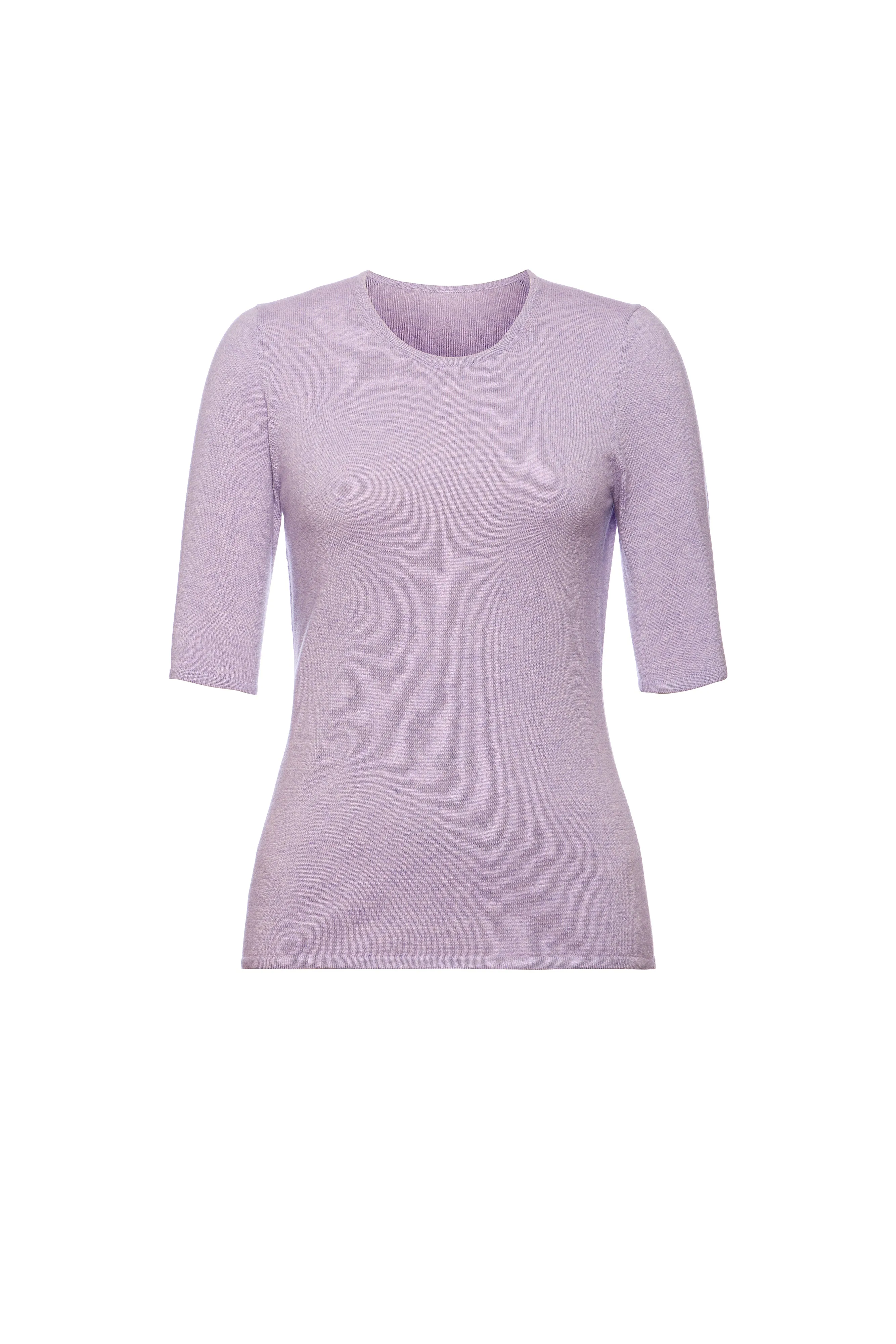 Short Sleeve Perfect Crewneck Lilac