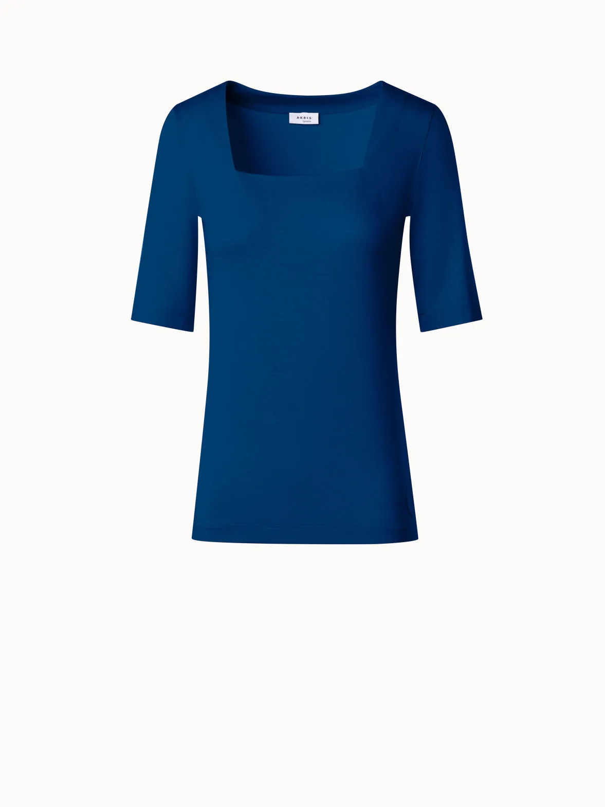 Square Neck Half Sleeve T-Shirt in Modal