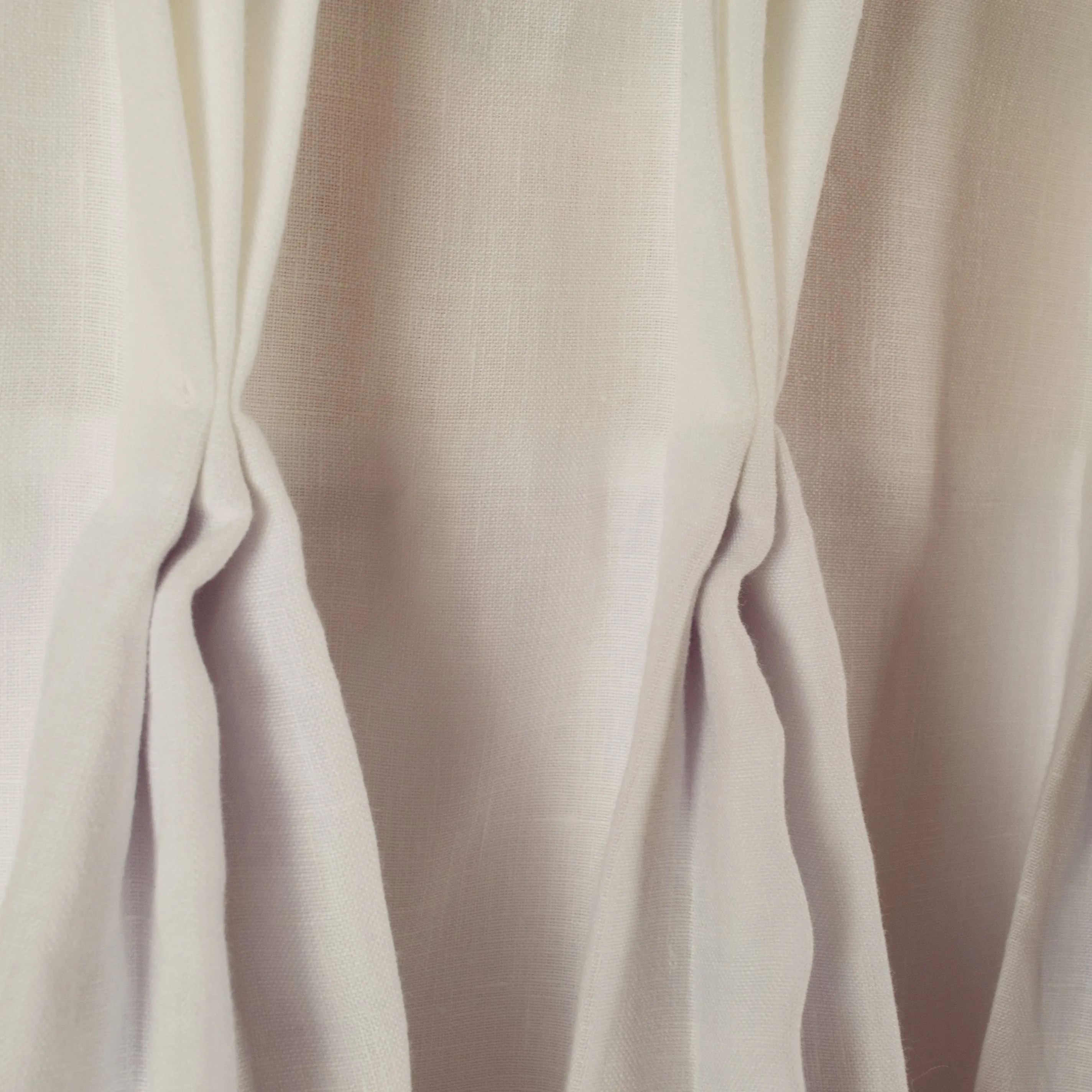 Triple Pinch Pleat Linen Curtain Panel - Tailored and Classic Look Drape