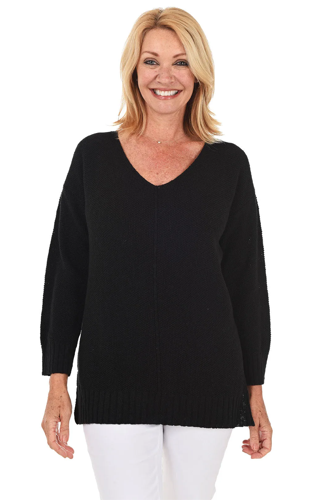 V-Neck Tunic Sweater