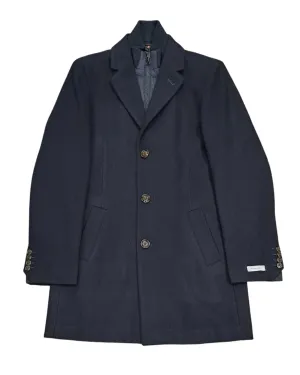 White Label Aron Overcoat - Navy