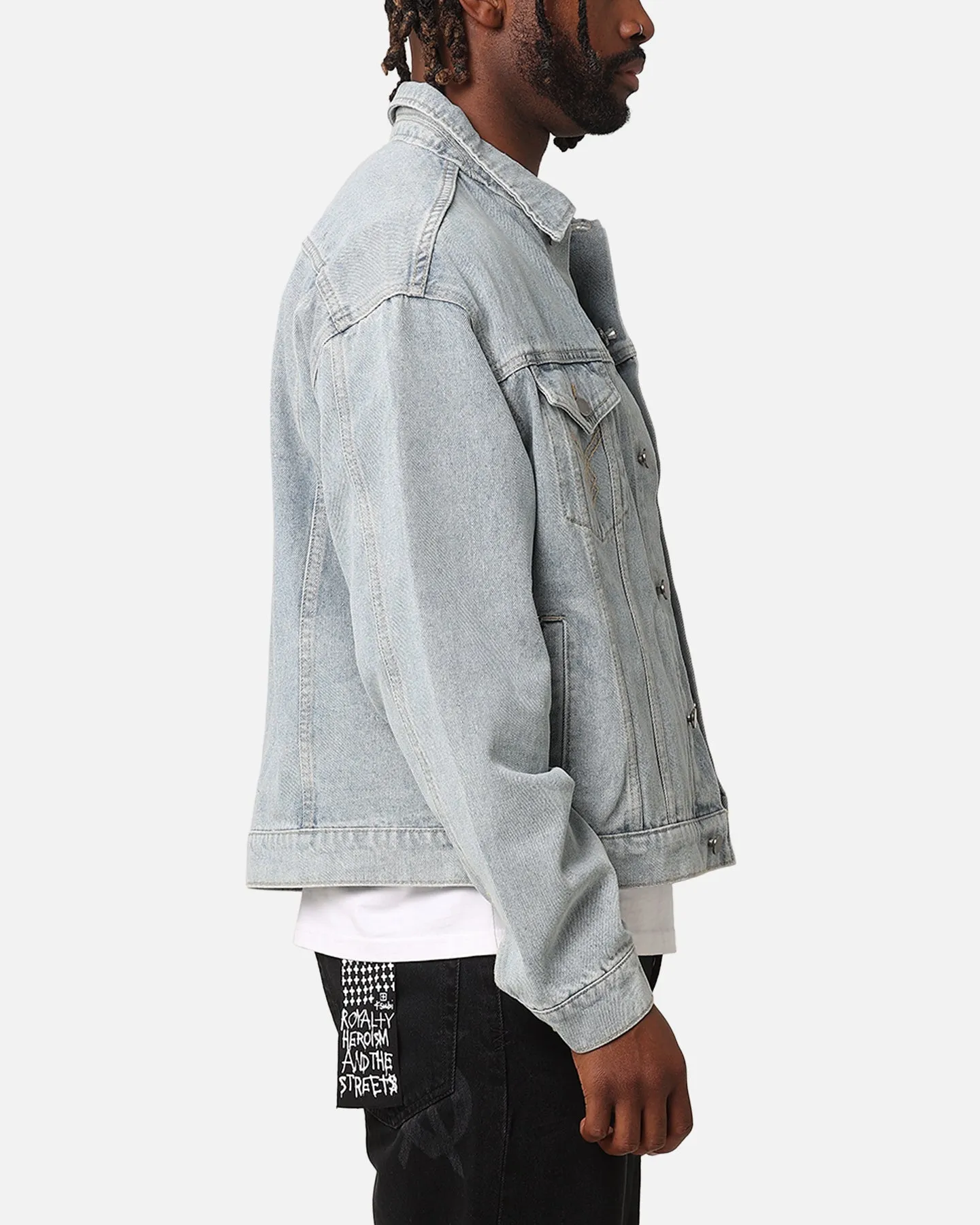 XXIII Classic Trucker Denim Jacket Superwash Blue