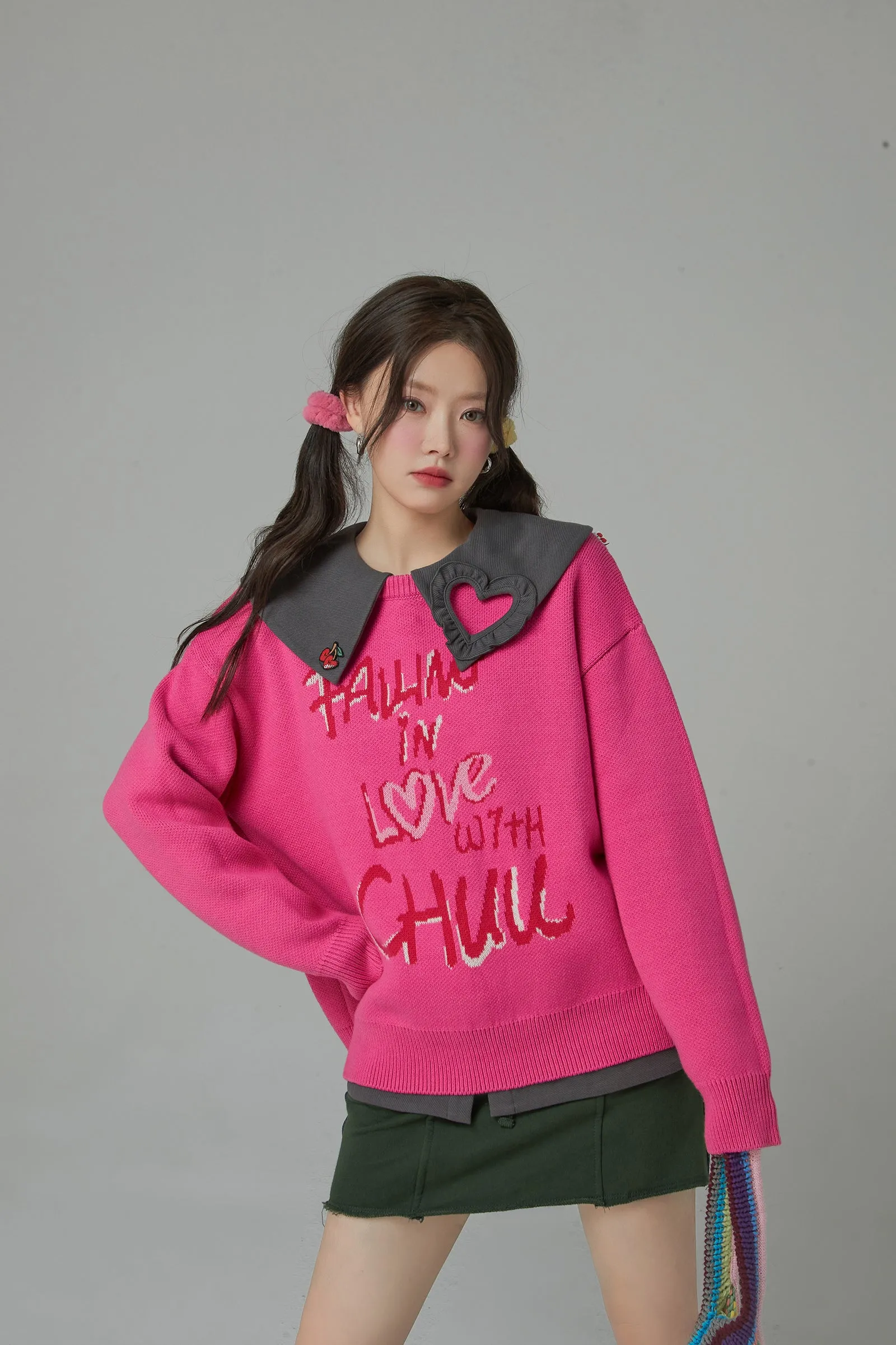 You And I Loose Fit Long Sleeve Knit Sweater